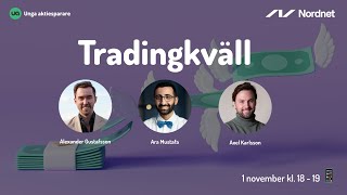 Tradingkväll med UA amp Nordnet [upl. by Ahsiekahs]