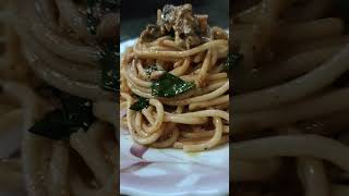 TRYING TO COOK SARDINES PASTA with MORINGA LEAVES Healthy Pasta shorts simplerecipe [upl. by Sicard]