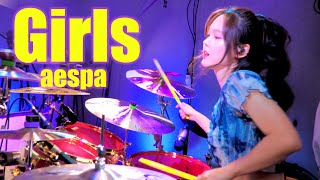 aespa  Girls drum cover [upl. by Arikahs]