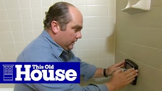 How to Replace a Shower Mixing Valve  This Old House [upl. by Inotna]