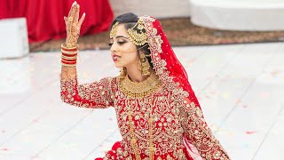 Beautiful Bridal Dance  Indian amp Pakistani Wedding  Salaam  Deewani Mastani  TailorMadeForReza [upl. by Amadeus92]