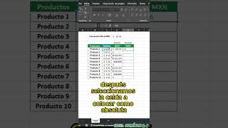 Referencias relativas y absolutas en Excel excelavanzado tutorial excelbasico [upl. by Nnaed]