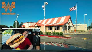 I try the Steakhouse Double 🍔 at Whataburger 🇺🇸 [upl. by Steffin]