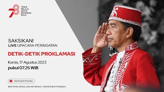 LIVE Upacara Peringatan DetikDetik Proklamasi Kemerdekaan RI 17 Agustus 2023 [upl. by Press173]