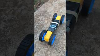 Powerful Gear CarHow To Make Mini Gear Motor Car [upl. by Ekusoyr]