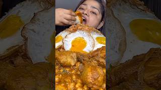 CHOLE CHICKEN KULCHE AND BIRYANI EATING MUKBANG 😋🤤🔥 [upl. by Adoree]