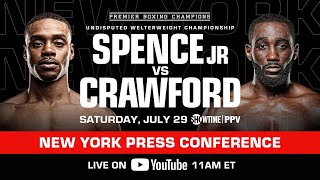 Errol Spence Jr vs Terence Crawford New York Press Conference  SpenceCrawford [upl. by Aytida814]