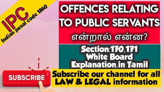 IPC in Tamil what is IPC Section 170171 [upl. by Meingolda470]