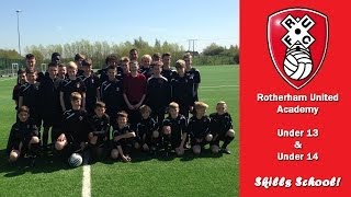 Rotherham United Academy Under 1314 Skills [upl. by Hnim]