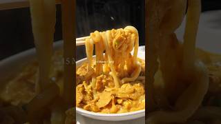 15 minute curry egg udon 🩵 recipe in description and bio noodles comfortfood recipe food [upl. by Ly]