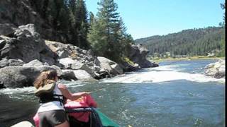 StreamTech Salmonfly Drift Boat Running Howards Plunge Rapid [upl. by Dnanidref]