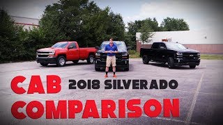 Cab Comparison  2018 Silverado 1500 Whats the Difference [upl. by Austine]