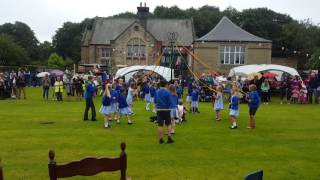 Pilsley village maypole dancing Derbyshire England [upl. by Namharludba]