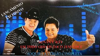 KARAOKÊ RENAN E RAY EM TUDO QUE EU TOCO TEM VOCÊ CONT 12 988170131 [upl. by Auj]