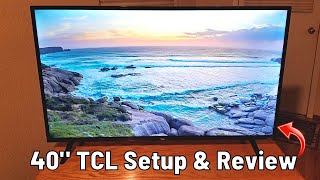 TCL 40quot HD SMART LED TV with Roku  Set Up amp Review 40S325 amp 40S334 [upl. by Eelah]