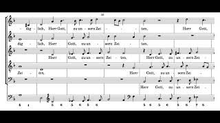 Verleih uns Frieden H Schütz Score Animation [upl. by Akerdnuhs]