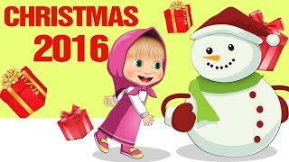 MASHA And The Bear Rudolph the Red Nosed Reindeer​  Christmas Song 2016 [upl. by Egarton]