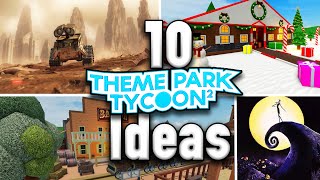 Best Theme Park Entrances for Inspiration  Theme Park Tycoon 2 [upl. by Shuma]