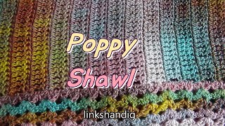 Haken  tutorial 567 Poppy Shawl linkshandig [upl. by Sanders]