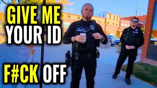 IDIOT Cops Get Owned Sergeant Caught Lying Gets ID Refusal amp Walk Of Shame First Amendment Audit [upl. by Solegnave]