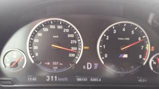 BMW M5 F10 641hp 0333kmh acceleration V Max Top Speed German Autobahn [upl. by Anahgem334]