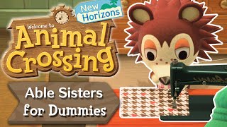 Able Sisters for Dummies  Animal Crossing New Horizons [upl. by Volin]