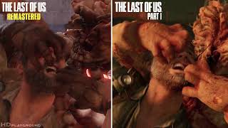 Joels Bloater Death Animation Comparison The Last of Us Part 1 Remake [upl. by Ahsiek59]