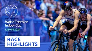 EXTENDED HIGHLIGHTS 2024 World Triathlon Indoor Cup Lievin [upl. by Athiste]