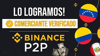 ASÍ ME CONVERTÍ EN UN COMERCIANTE VERIFICADO EN BINANCE P2P COLOMBIA [upl. by Quar]