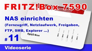 FRITZBox 7590 NAS einrichten inklusive Fernzugriff ext Festplatte als Netzlaufwerk Freigabe 11 [upl. by Ntsud]