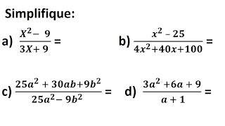 Produtos notáveis  Simplifique as expressões [upl. by Nnylyrehc982]