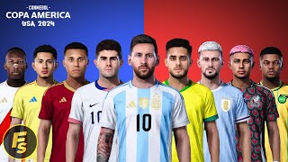 Copa America 2024 Kitpack  PES 2021 amp FL24 [upl. by Nahgaem]