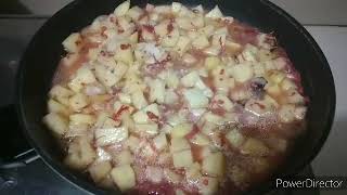 Cooking Corned Beef With Potatoes [upl. by Oeramed]