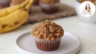 Banana Muffins Recipe [upl. by Eiliak]