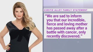 Actress Kirstie Alley dies at 71 [upl. by Vallie]