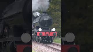 32424 Beachy Head double heads with 60007 Sir Nigel Gresley past Horsted Crossing  121024 [upl. by Yarehs734]