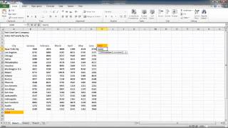 How to using Sum and AutoSum in Excel 2010 [upl. by Pufahl448]