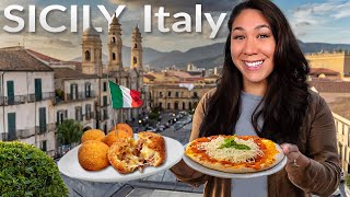 ITALIAN STREET FOOD TOUR in Sicily Italy First Time in Southern Italy [upl. by Relyc446]