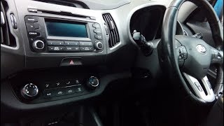 Kia Sportage 20102015 how remove radio amp part numbers for aftermarket fitment [upl. by Alexei]