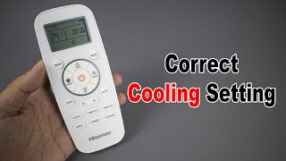 How to Properly Set Hisense Air Conditioner Remote Control for Cooling [upl. by Eldred]