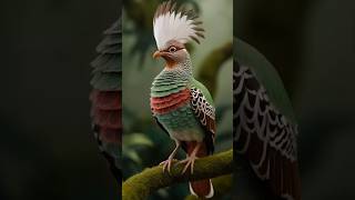 Majestic Plumage The Vibrant Crowned Bird ai nature shorts birdslover [upl. by Asenej]