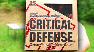 Hornady CRITICAL DEFENSE Ballistics Gel Tests [upl. by Dotty760]