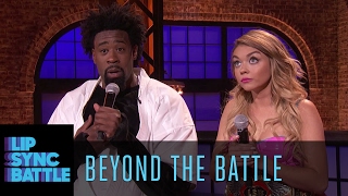 Sarah Hyland amp DeAndre Jordan Beyond the Battle  Lip Sync Battle [upl. by Blim]