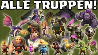 ALLE TRUPPEN  CLASH OF CLANS  Lets Play CoC DeutschGerman HD [upl. by Nuahc]