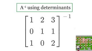 Inverses using determinants [upl. by Azne]