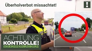 😧 LKW überholt trotz VERBOT direkt vor Polizeiauto  Achtung Kontrolle [upl. by Legim]