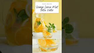 Orange Lemon Mint Detox Water  YumTastic Foodie [upl. by Anita]