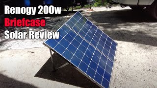 Renogy 200w Briefcase Off Grid Solar Review [upl. by Ateuqahs63]