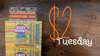 2 Tuesday  Easy Money and 5000000 Crossword Cash [upl. by Atteiram26]