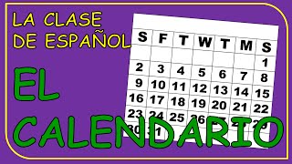 The calendar in Spanish Months of the year  El calendario Los meses del año [upl. by Raye]